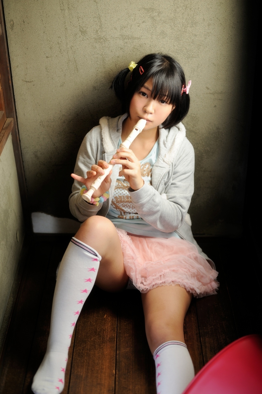[Cosplay] Hot Flute Student - Pigtails & Perfect Ass
